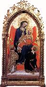 Giovanni di Francesco Madonna Enthroned with St Lawrence and St Julian oil painting